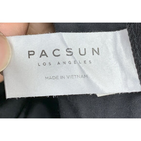 PacSun Denim Jeans Men's Size 34X32 Black Stacked Skinny Hip Hop Street - Picture 2 of 16